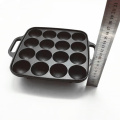 Mini Takoyaki Cast Iron Bakeware Baking Pan with Helper Handle